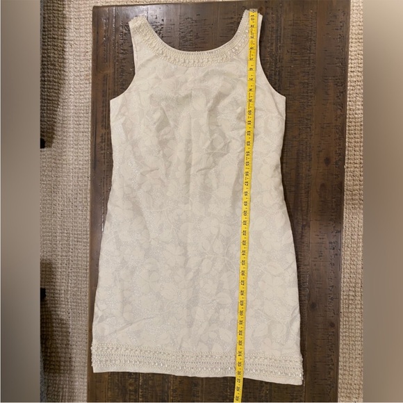 Lilly Pulitzer Elegant White Sleeveless Dress size 8 - Picture 6 of 9